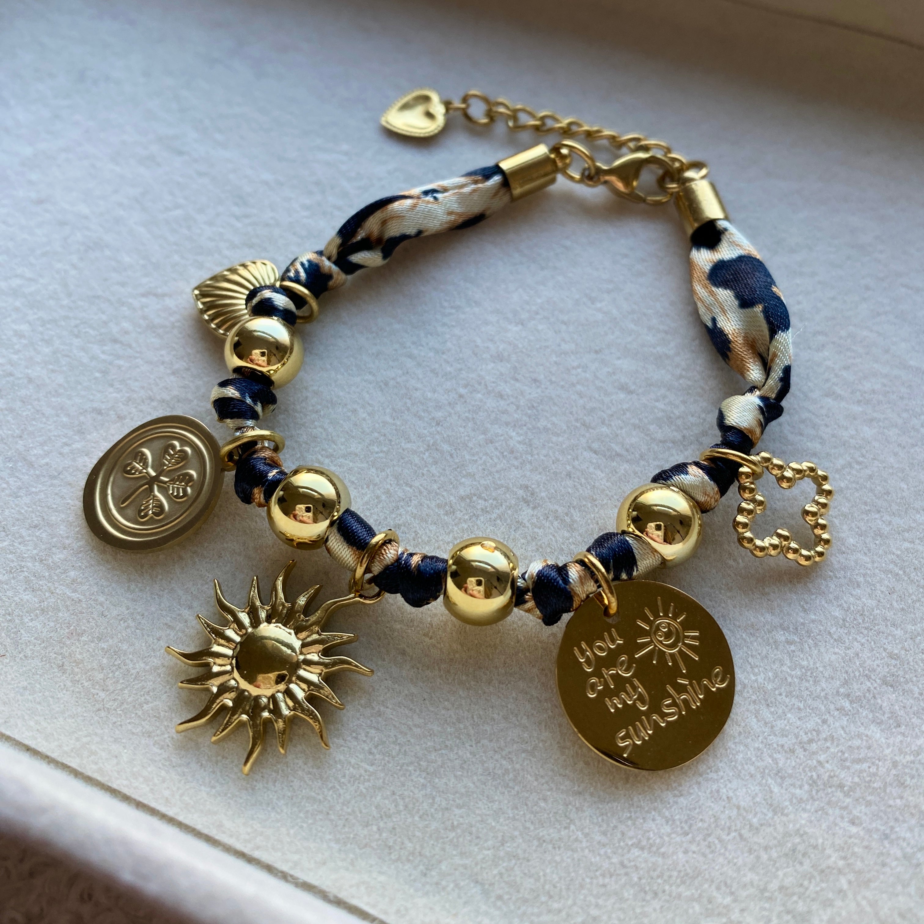 Bracelet Tissu Léopard "Safari"