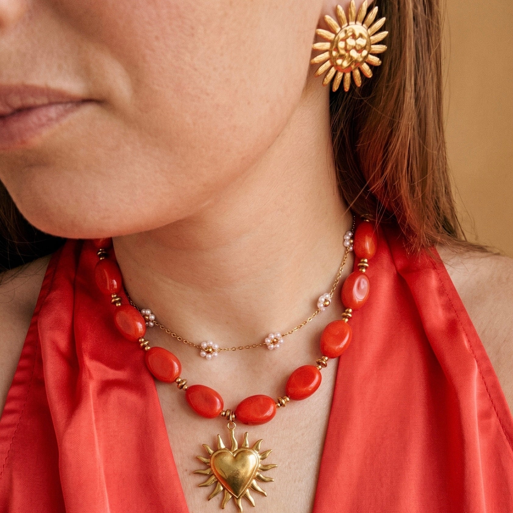 Collier Perles Résine "Gigi" - Personnalisable