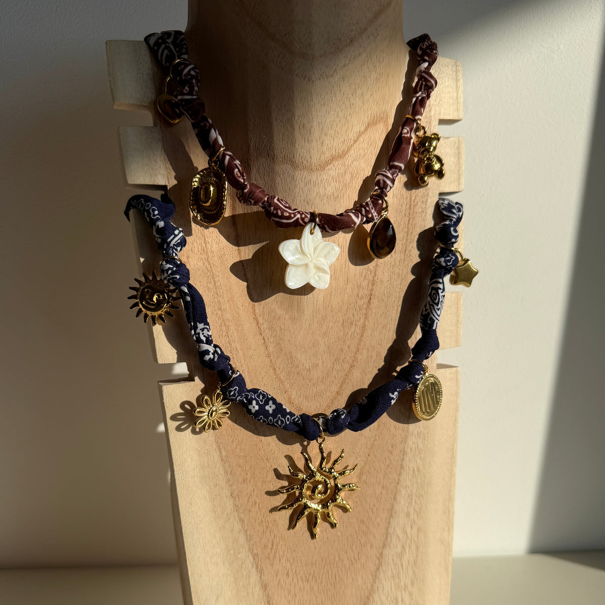 Collier Charms Bandana - Personnalisable