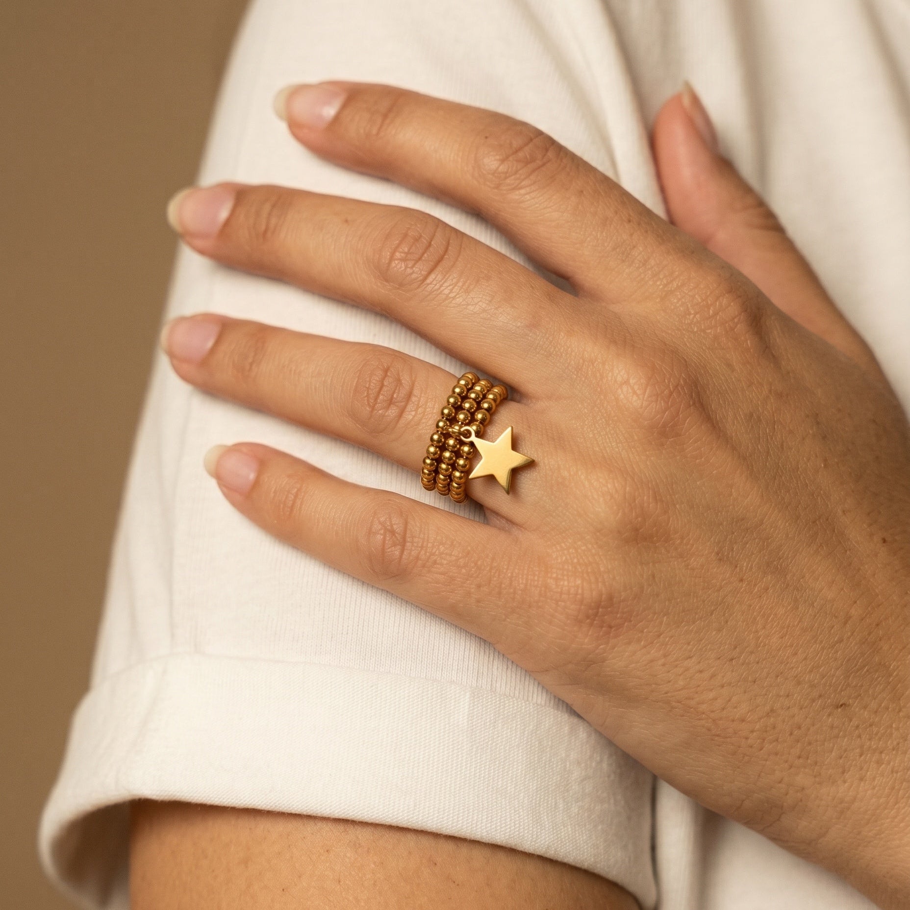 Bague Acier Inoxydable "Stella"