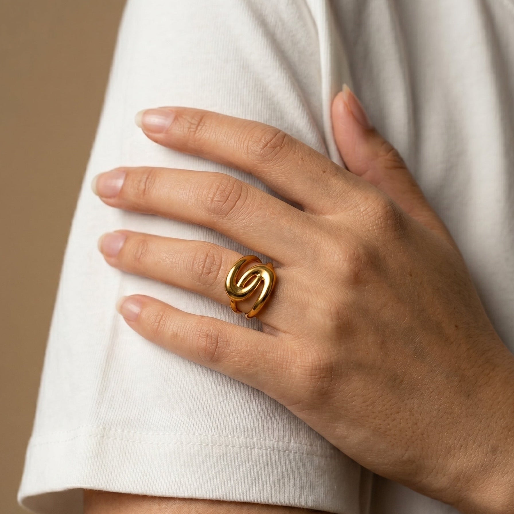 Bague en acier inoxydable "Eden"