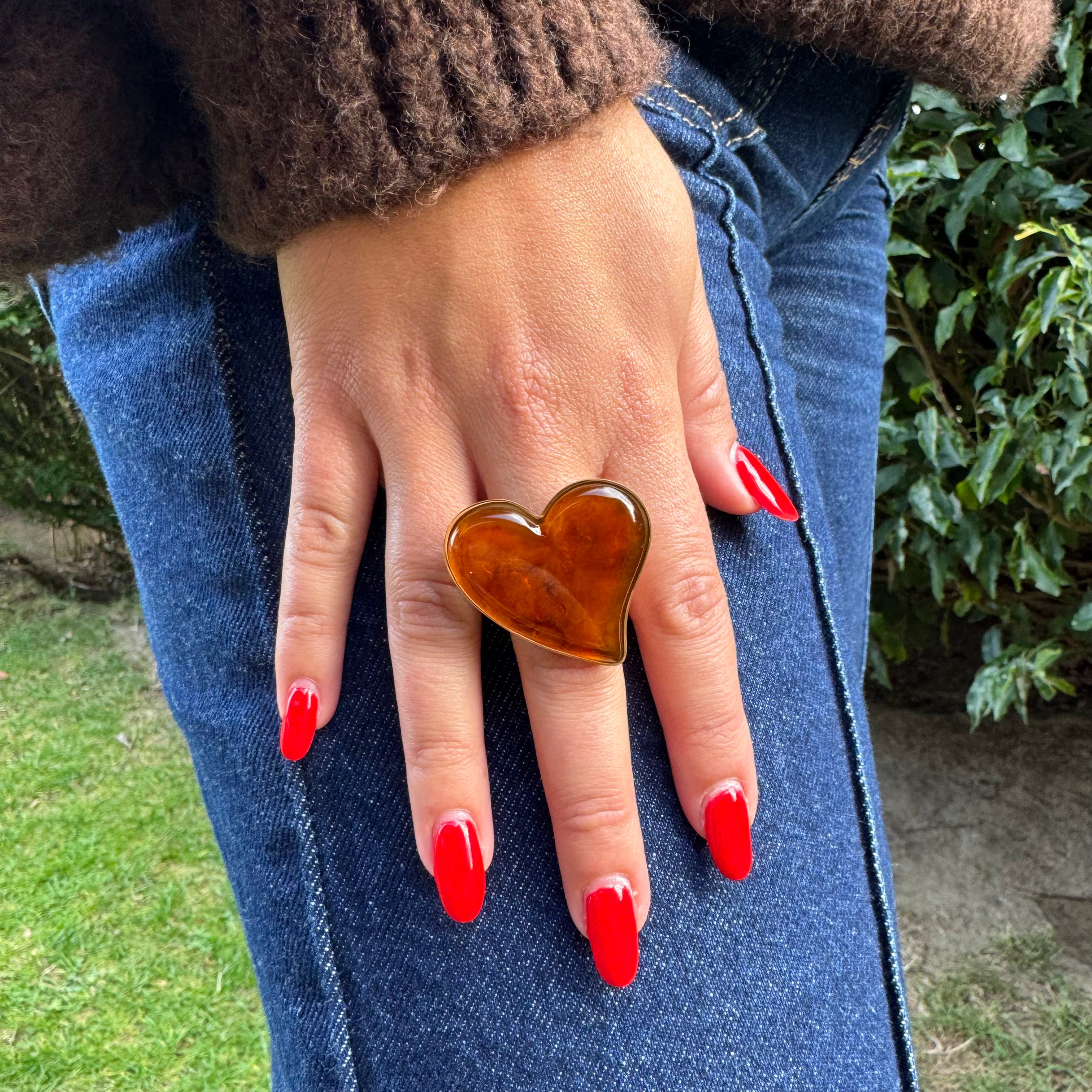 Bague résine "Bruna"