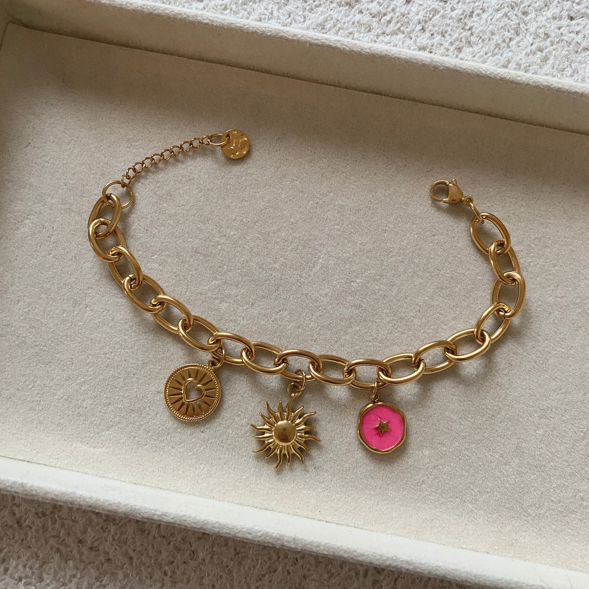 Bracelet Charms "Rosa"