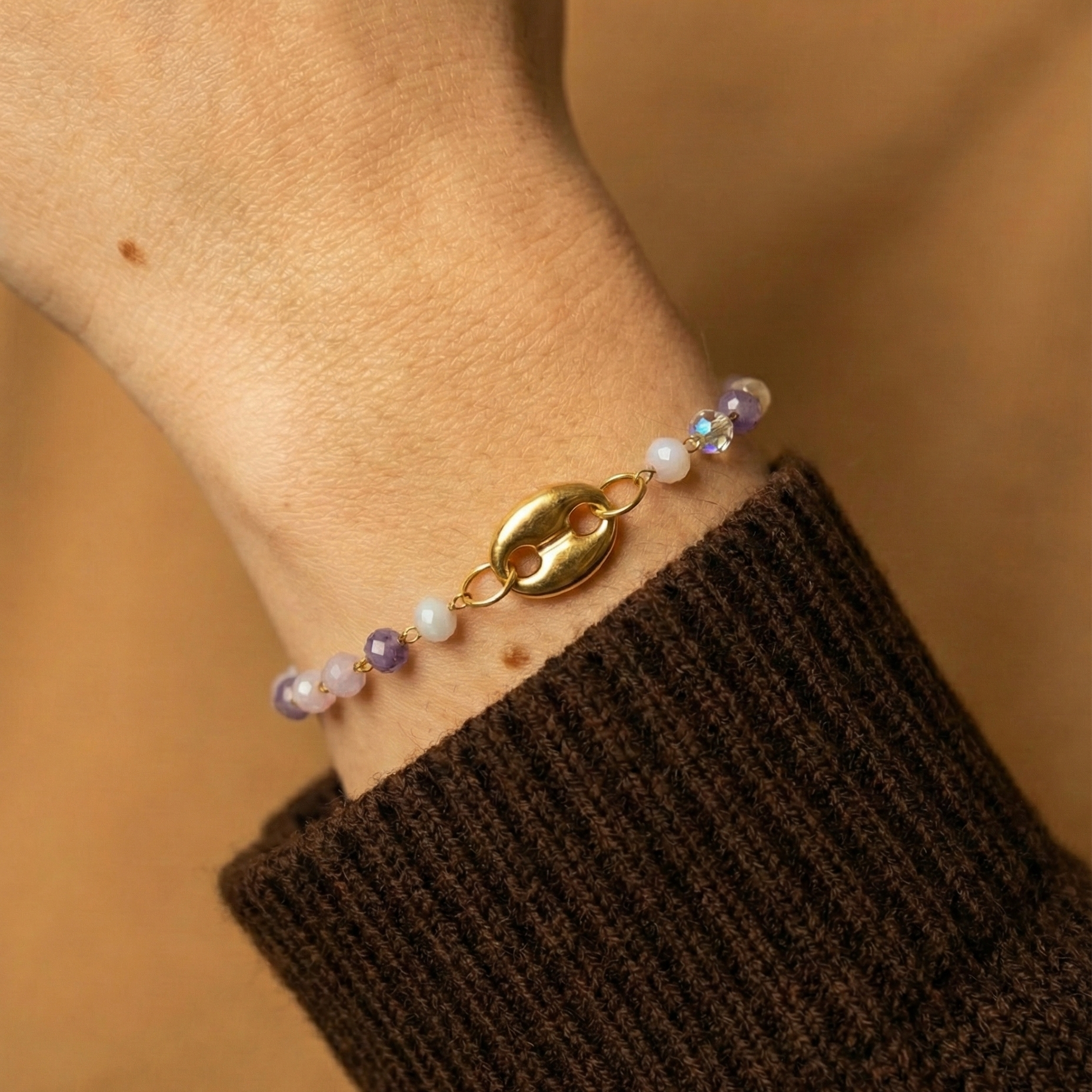 Bracelet Grain de Café multicolore