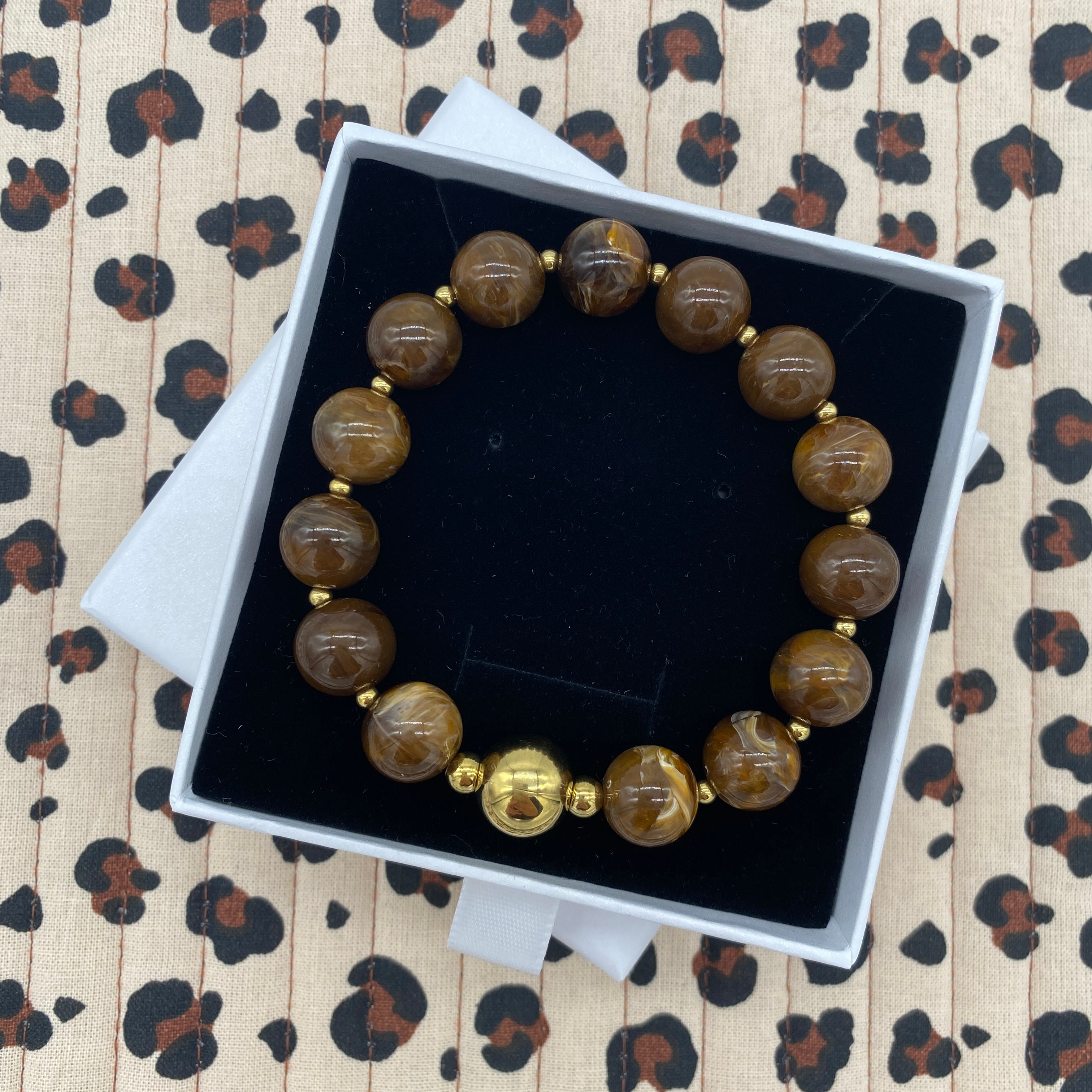 Bracelet Perles Jody Chocolat
