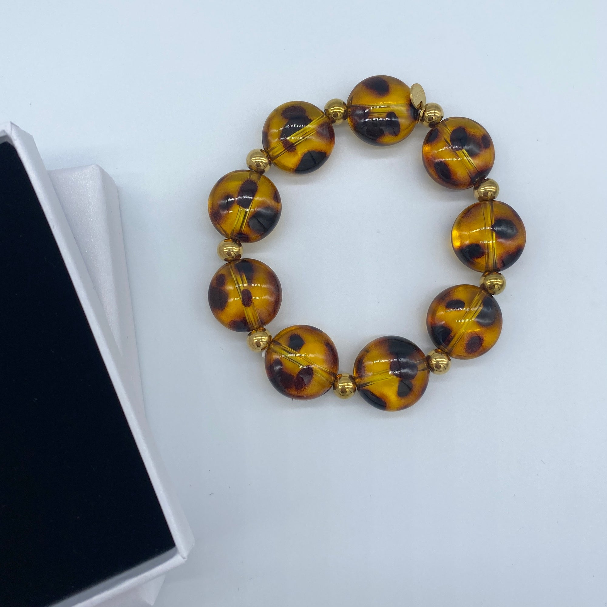 Bracelet Perles Leopard Gina