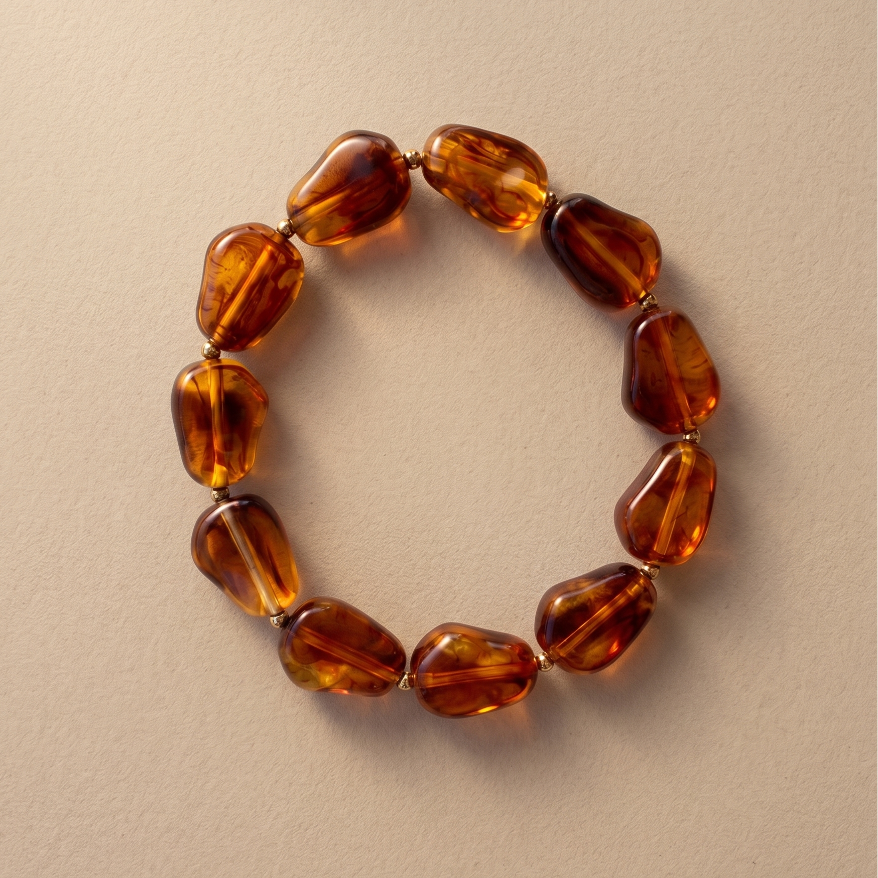 Bracelet Résine Marron