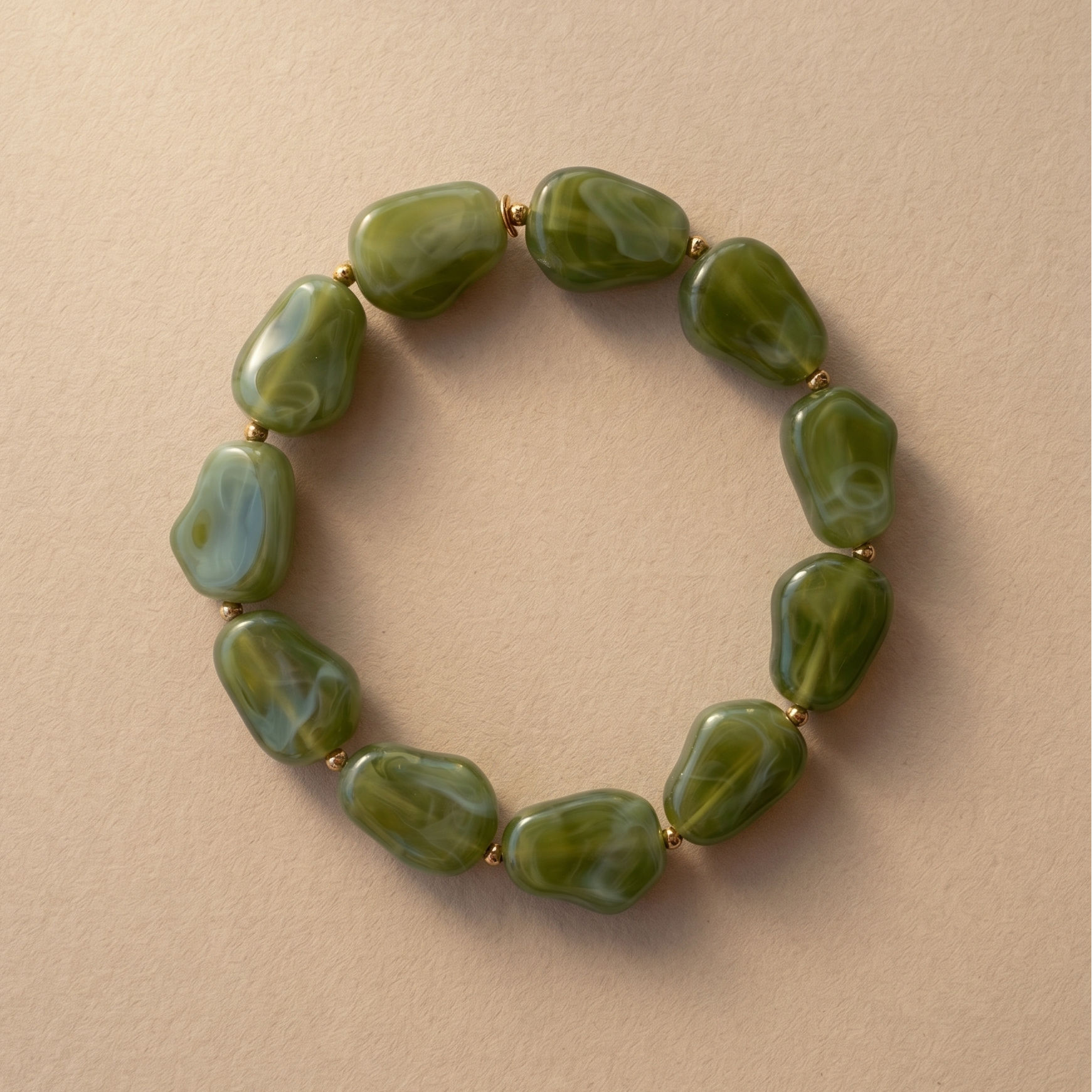 Bracelet Résine vert