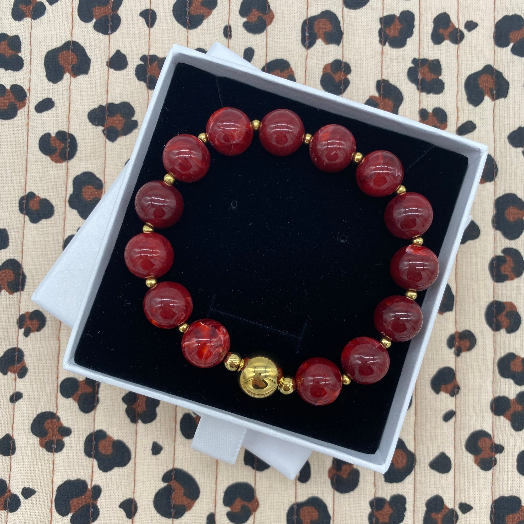 Bracelet resine Jody Bordeaux