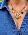 Collier Breloques "Leopard"