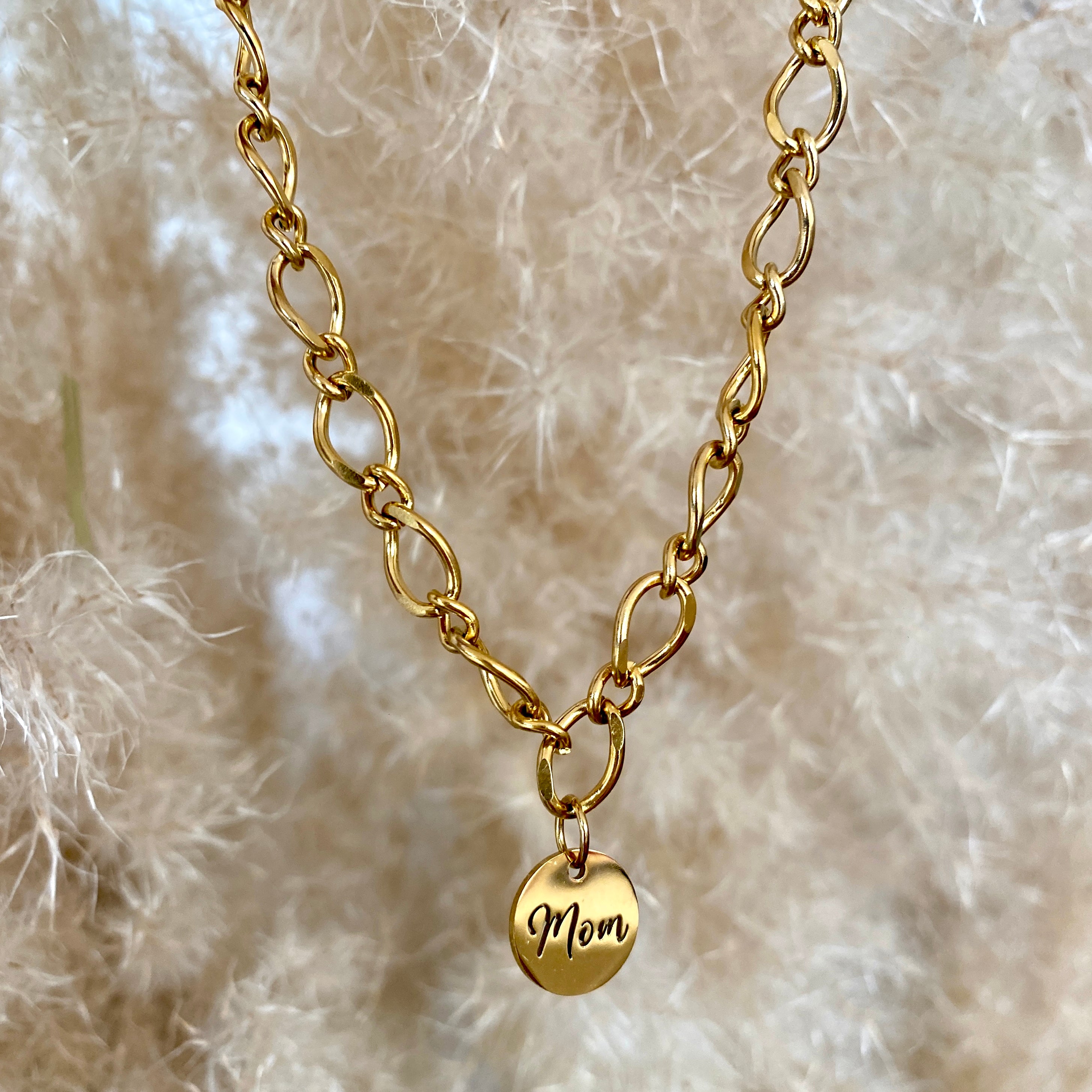 Collier Charm "Mom"