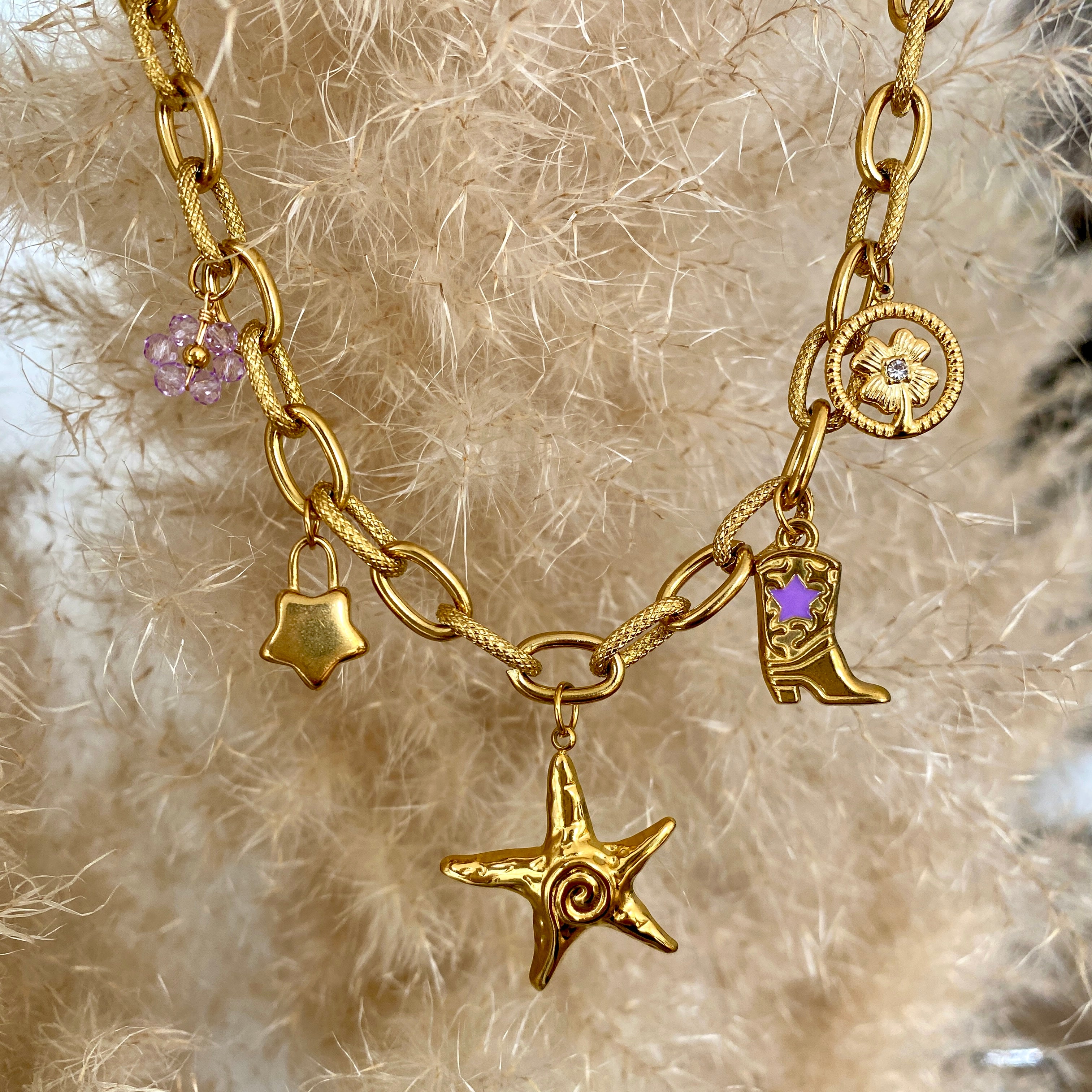 Collier Charms "Prune"