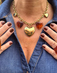 Collier Charms "Ambre"