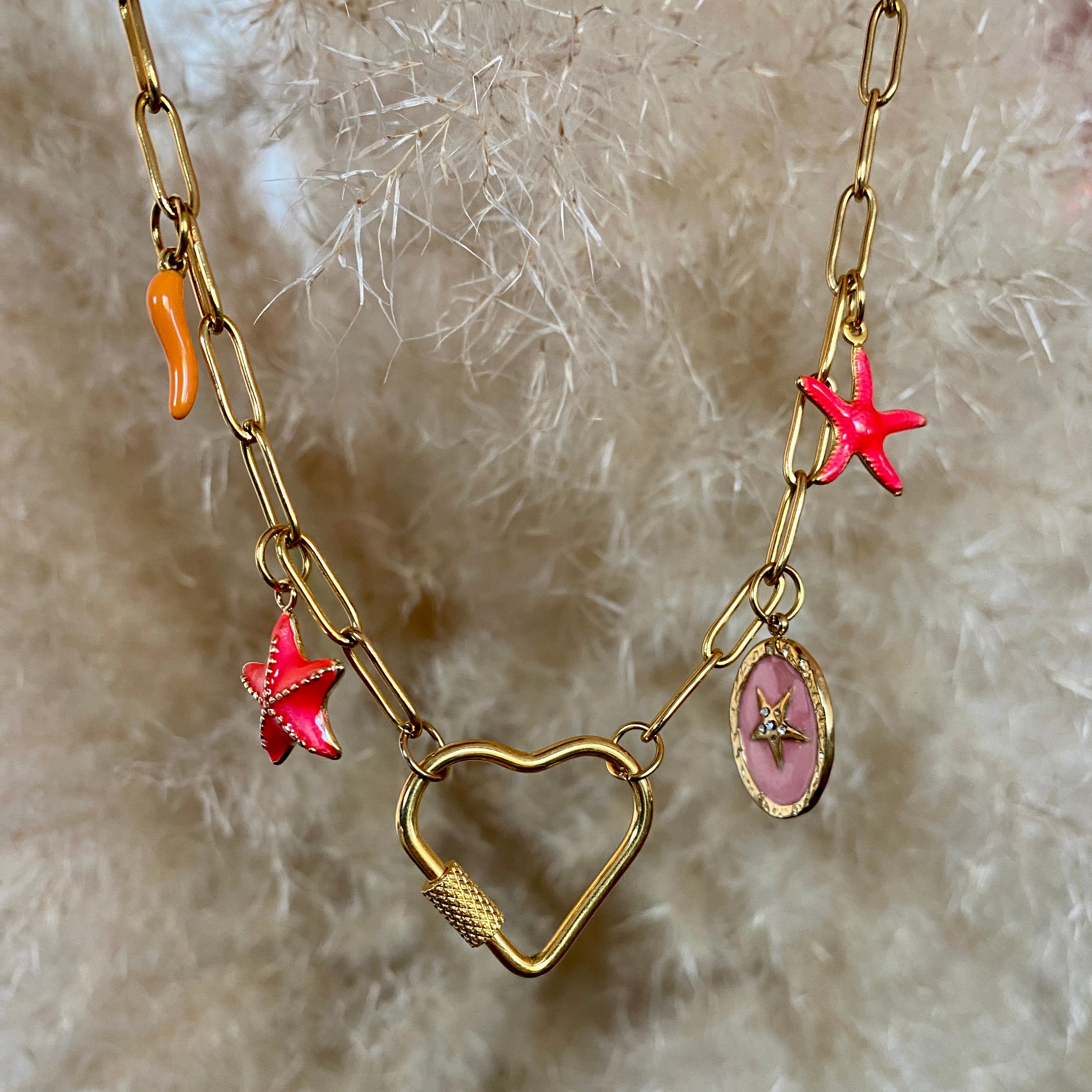 Collier Charms "Coralline"