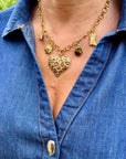 Collier Charms "Léopard"