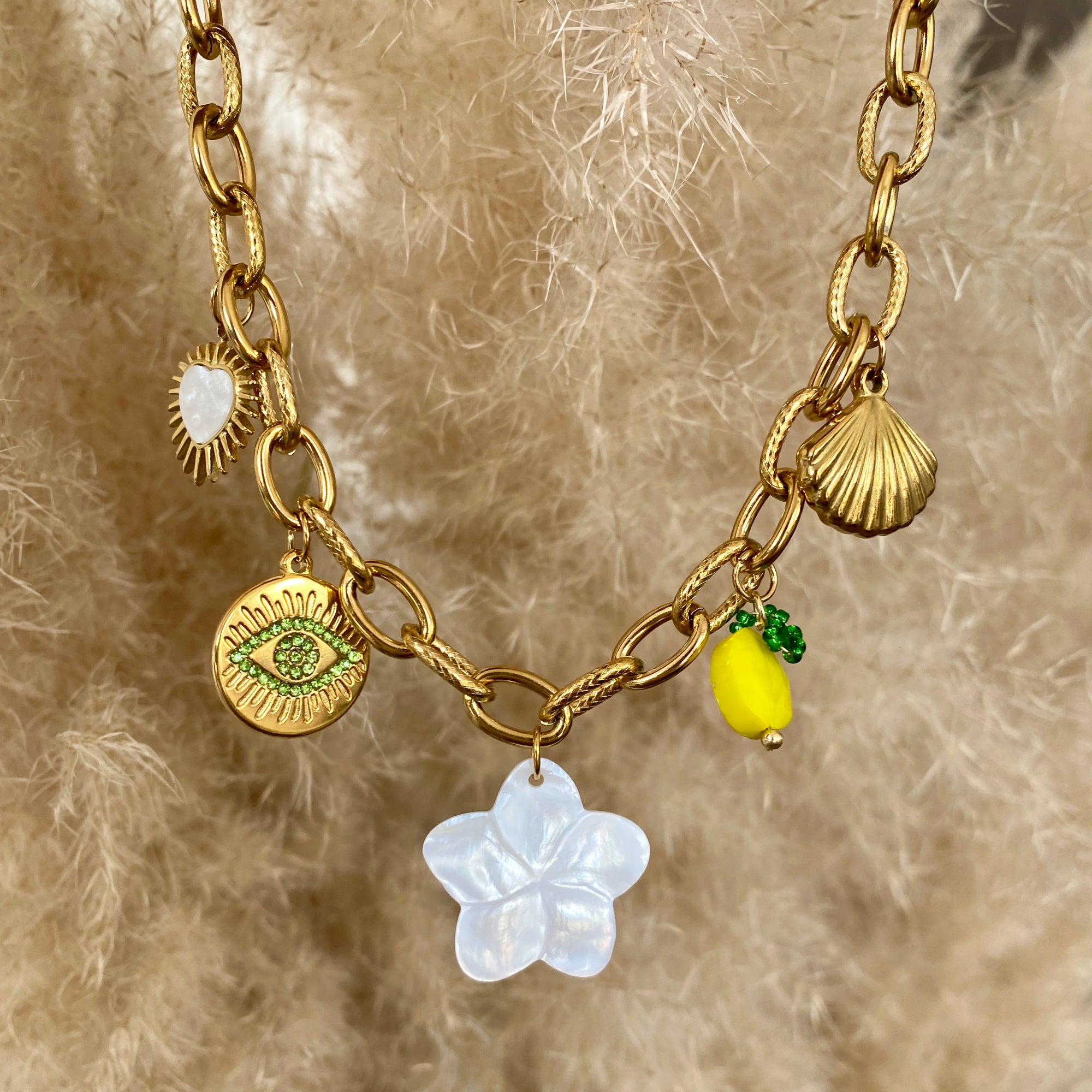 Collier Charms &quot;Litchi&quot;