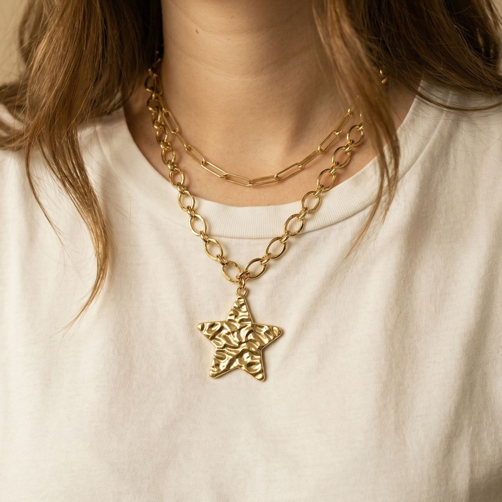 Collier Double Rangs "Rhéa"