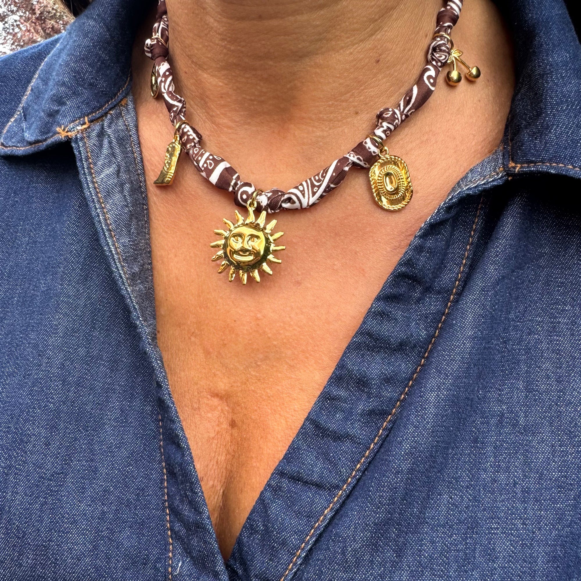 Collier Foulard "Dua" 