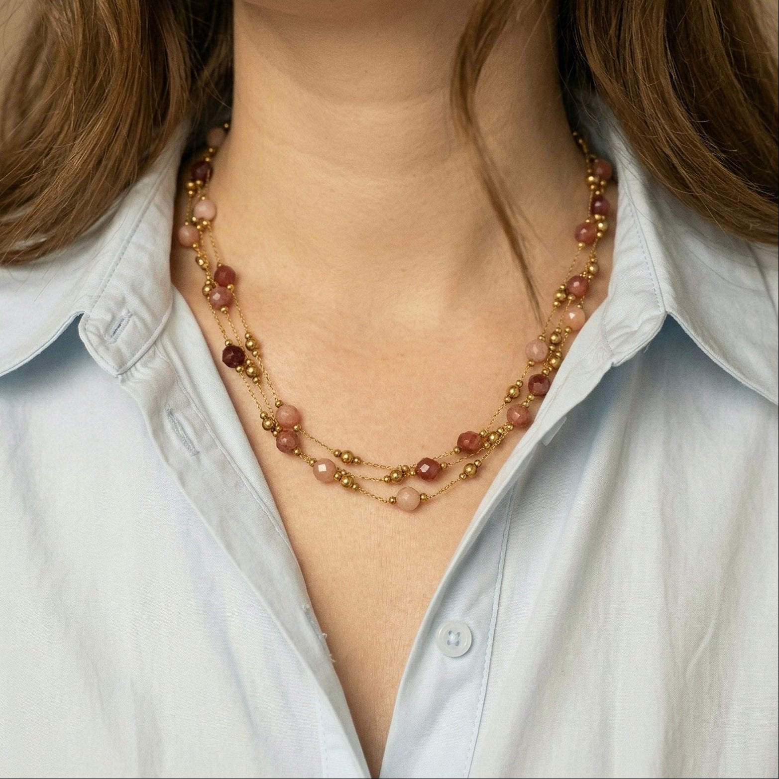 Collier Perles  Naturelles "Adeline" 