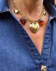 Collier breloques "Ambre"
