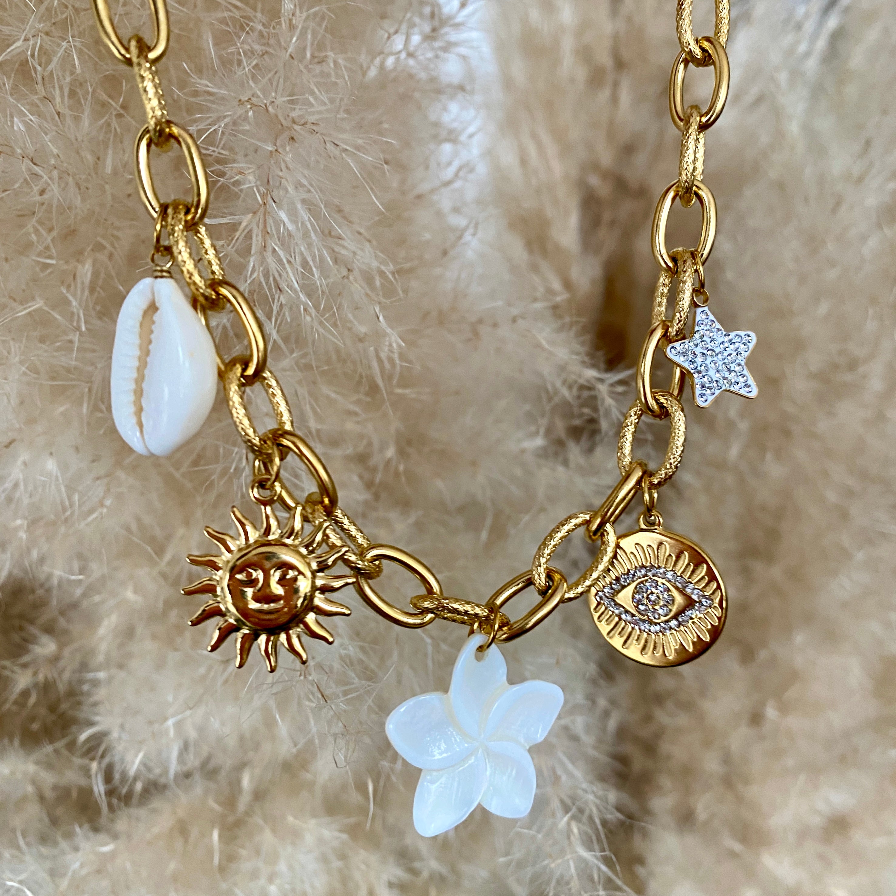 Collier Charms "Bali"