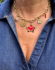 Collier breloques "Dahlia"