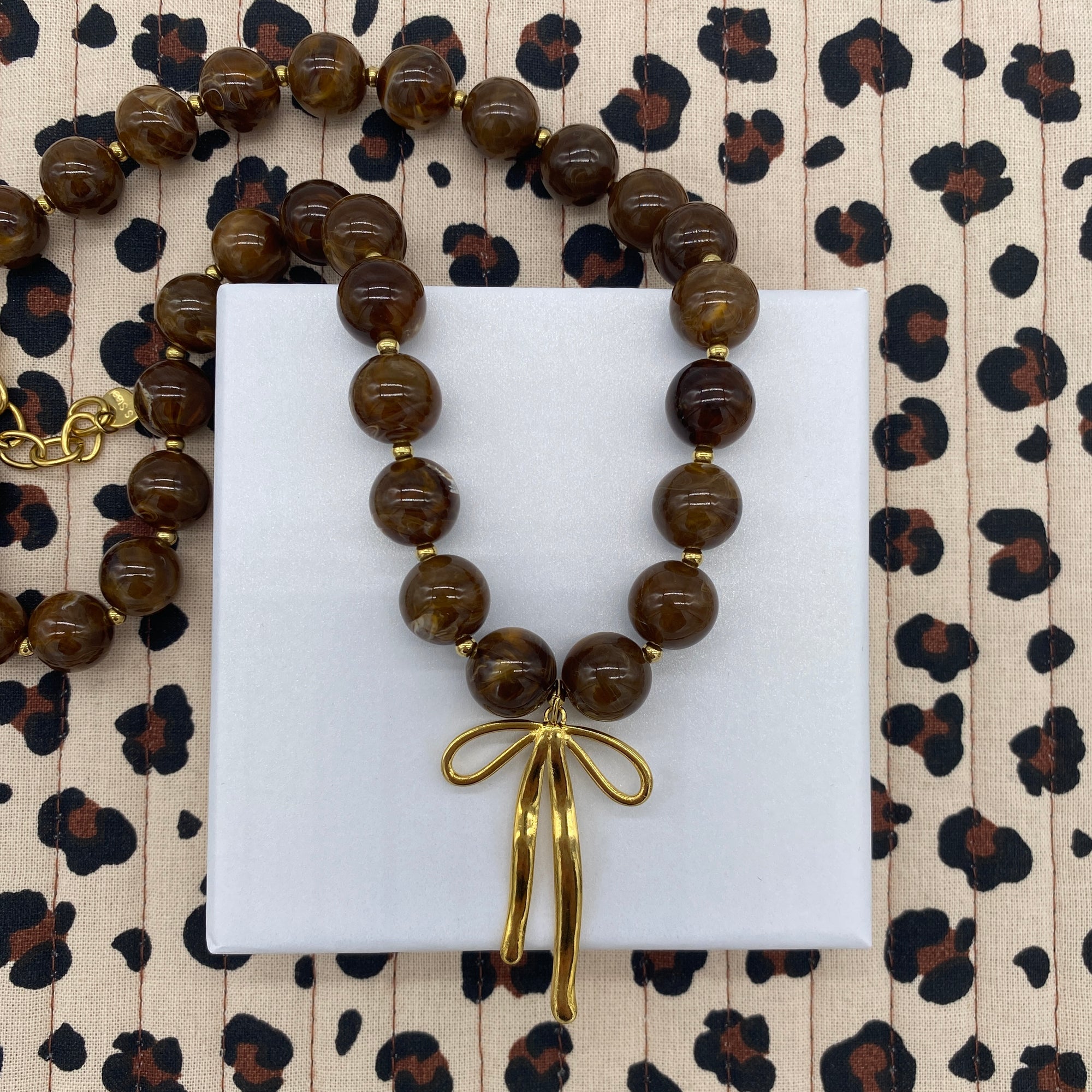 Collier charm jody chocolat 