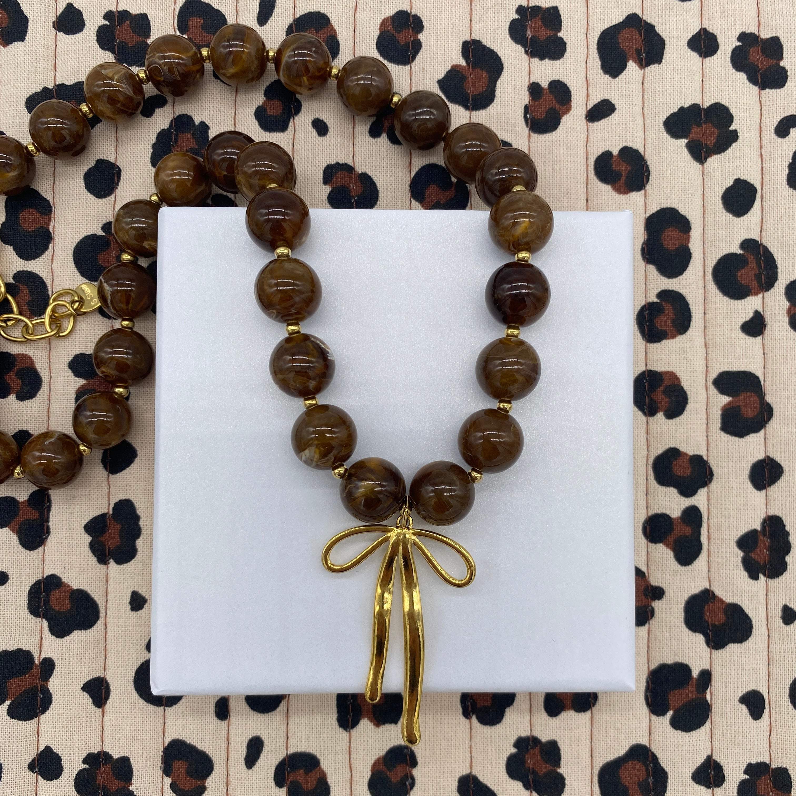 Collier charm jody chocolat 