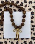 Collier charm jody chocolat 