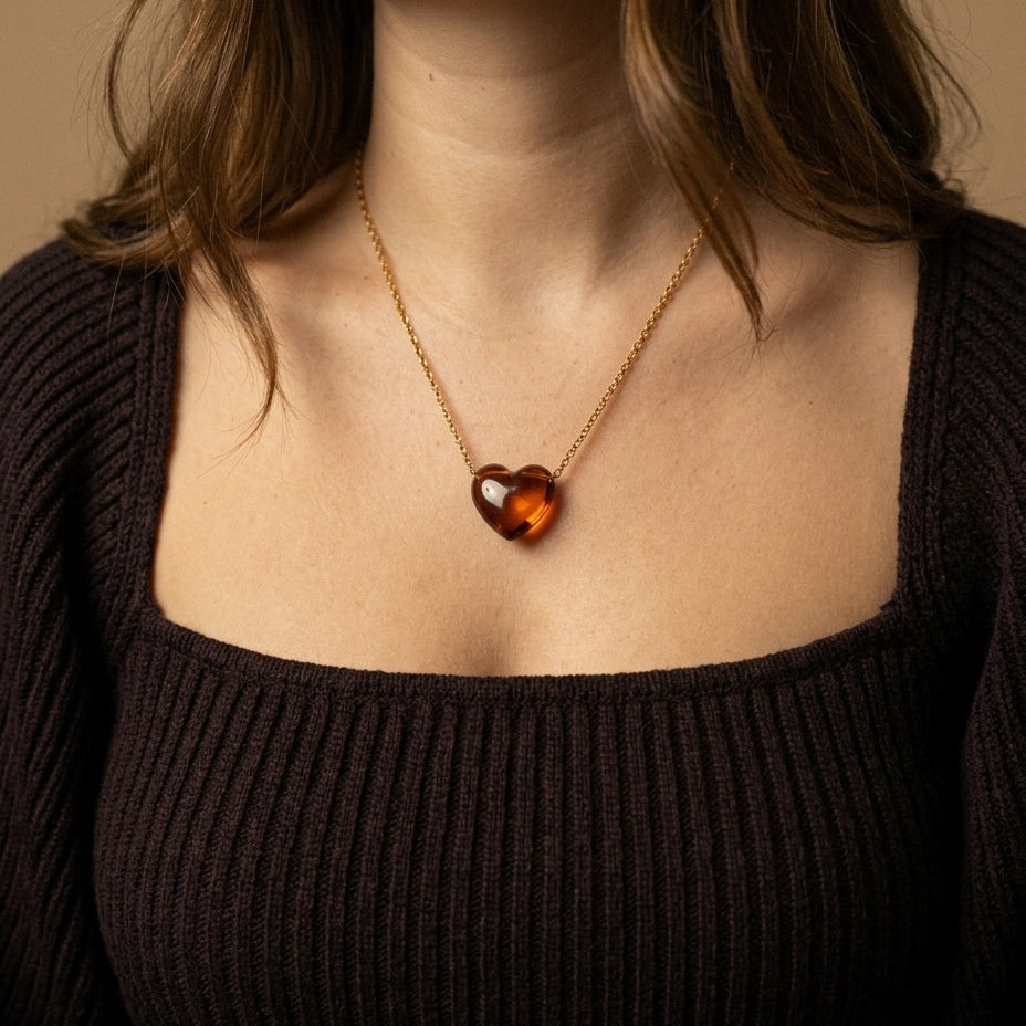 Collier coeur "Floriane"