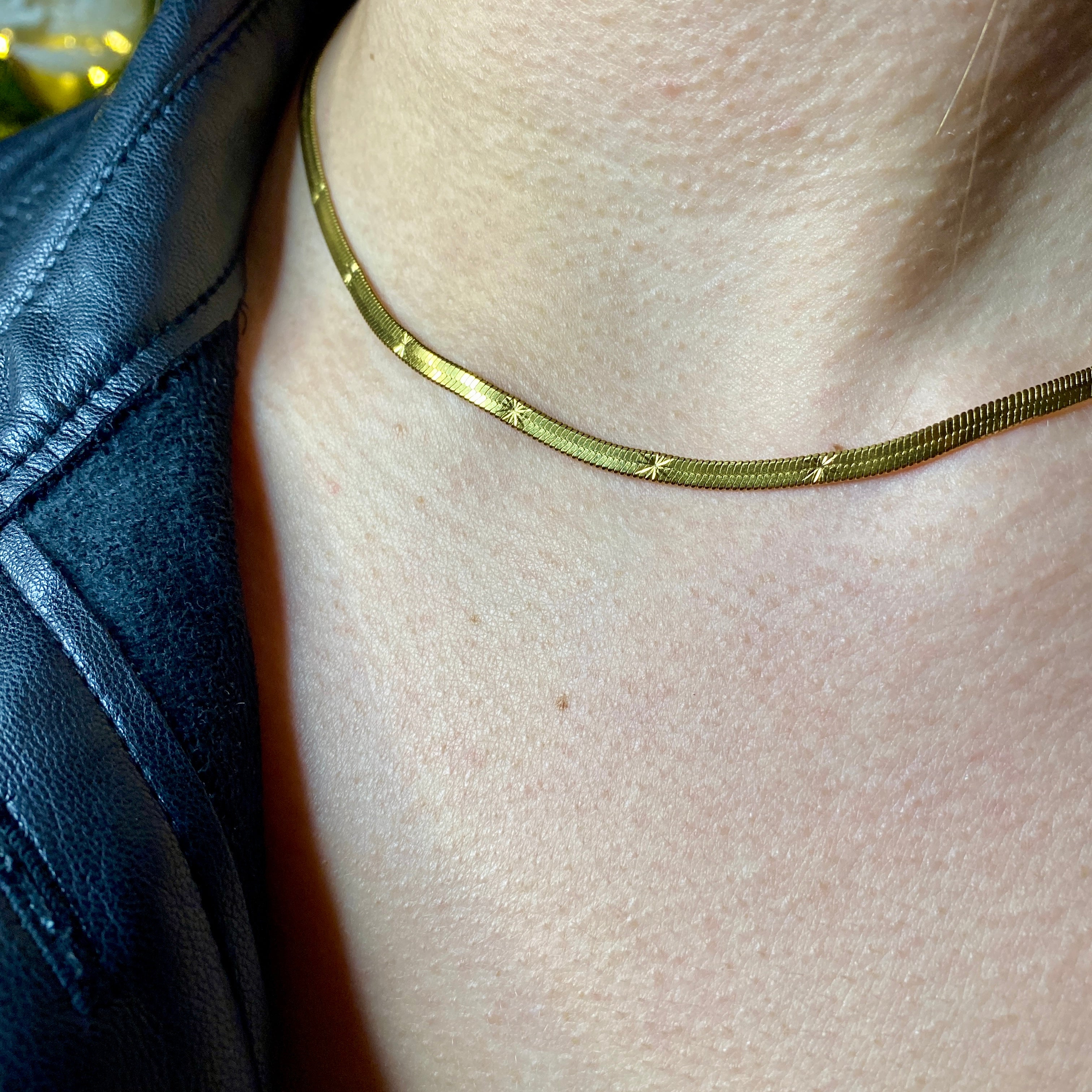 Collier doré "Boréal"