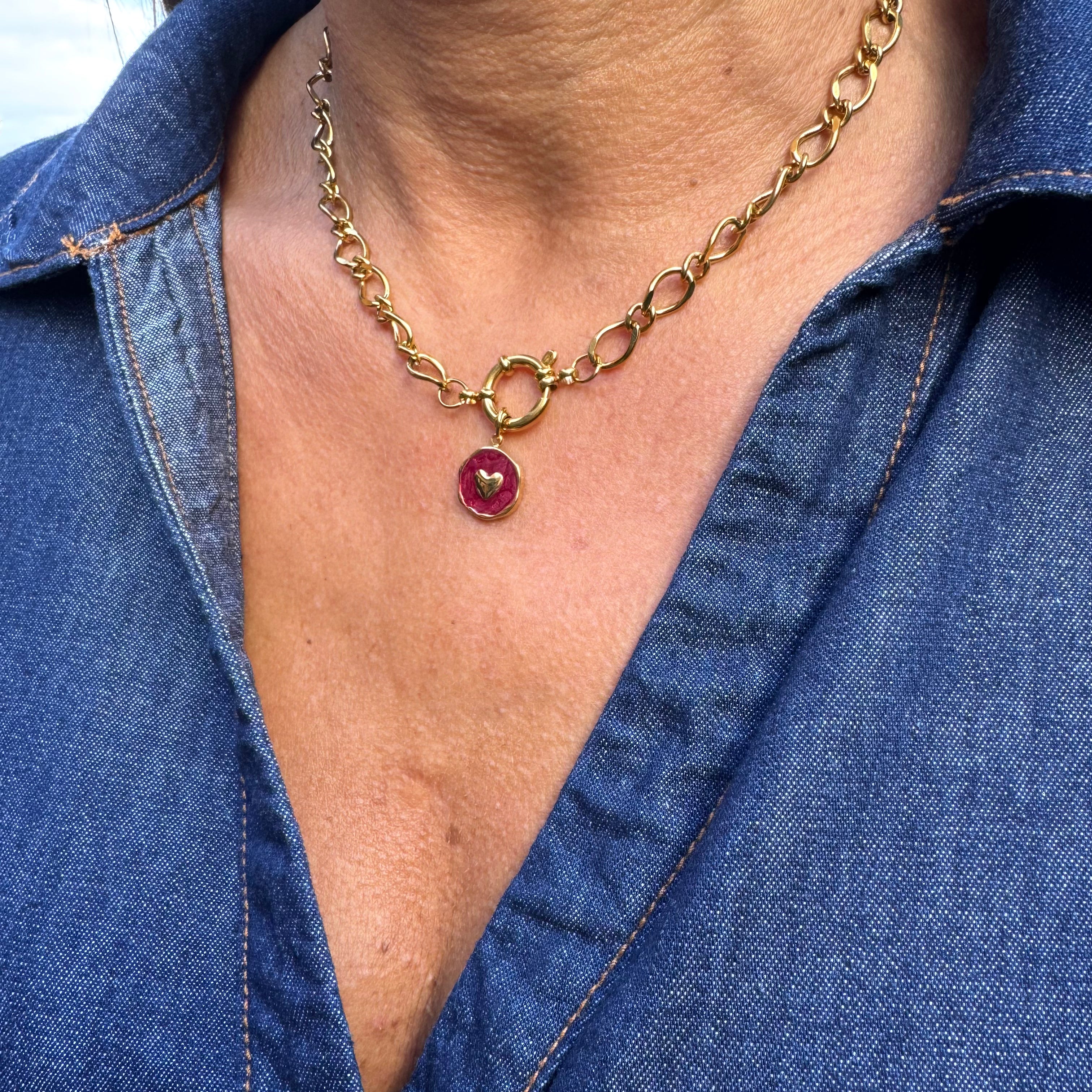 Collier mousqueton "Lisa" 