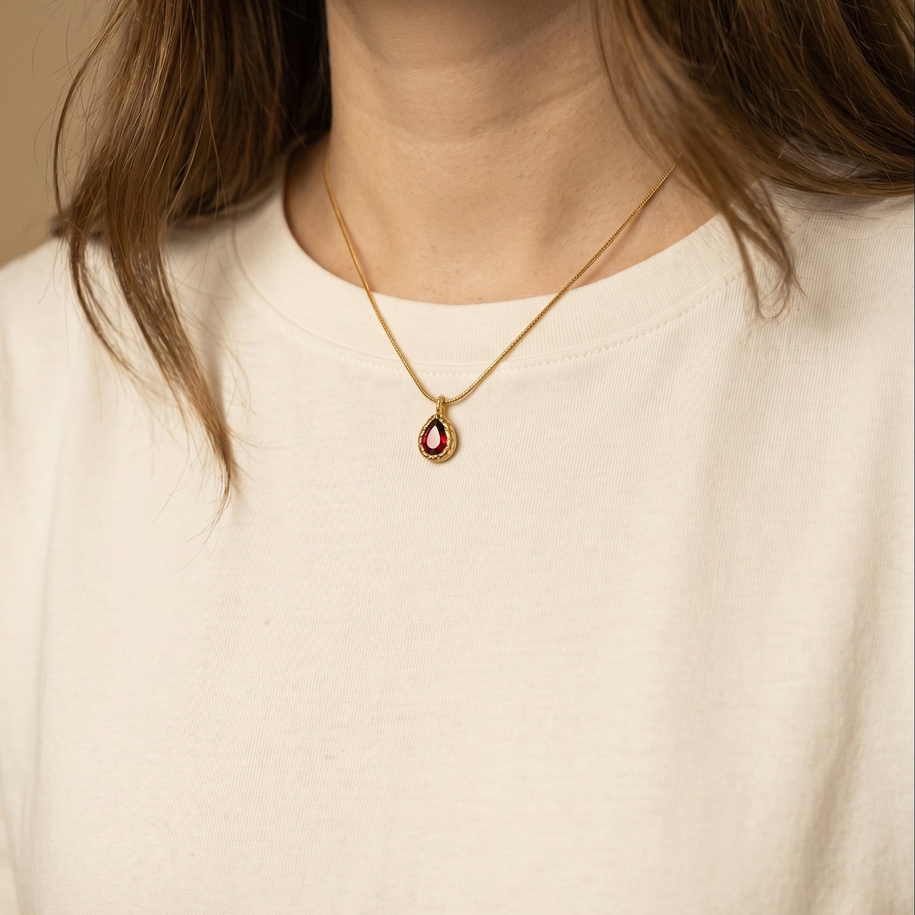 Collier pierre de naissance - Personnalisable
