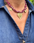 Collier tissus "Aimée"