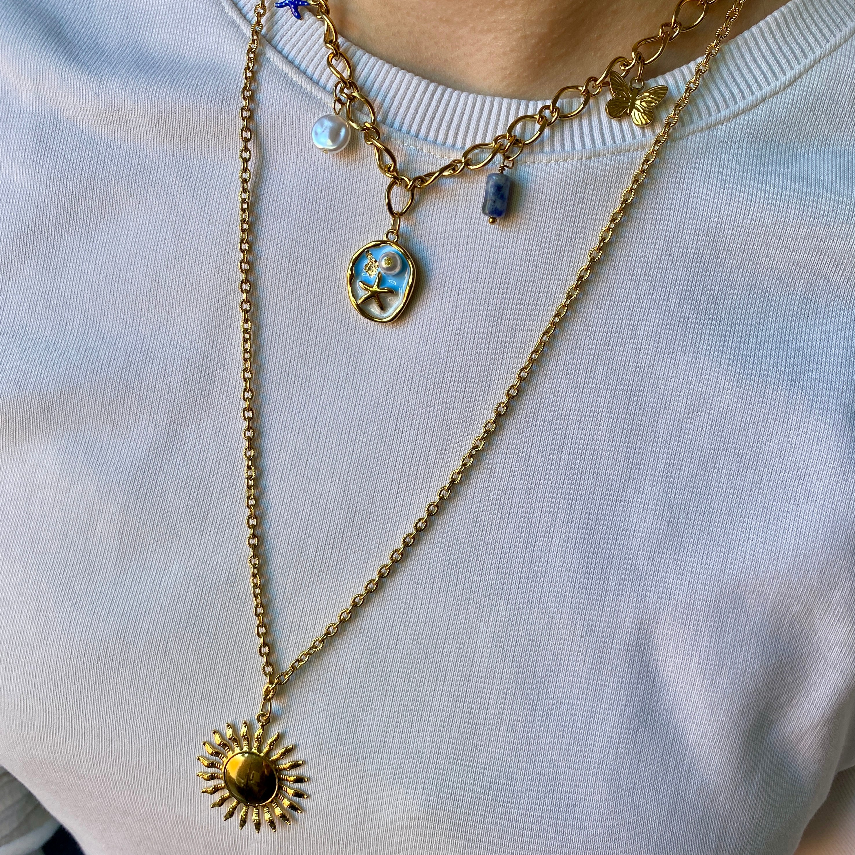 Collier Long Acier Inoxydable "Soléa"