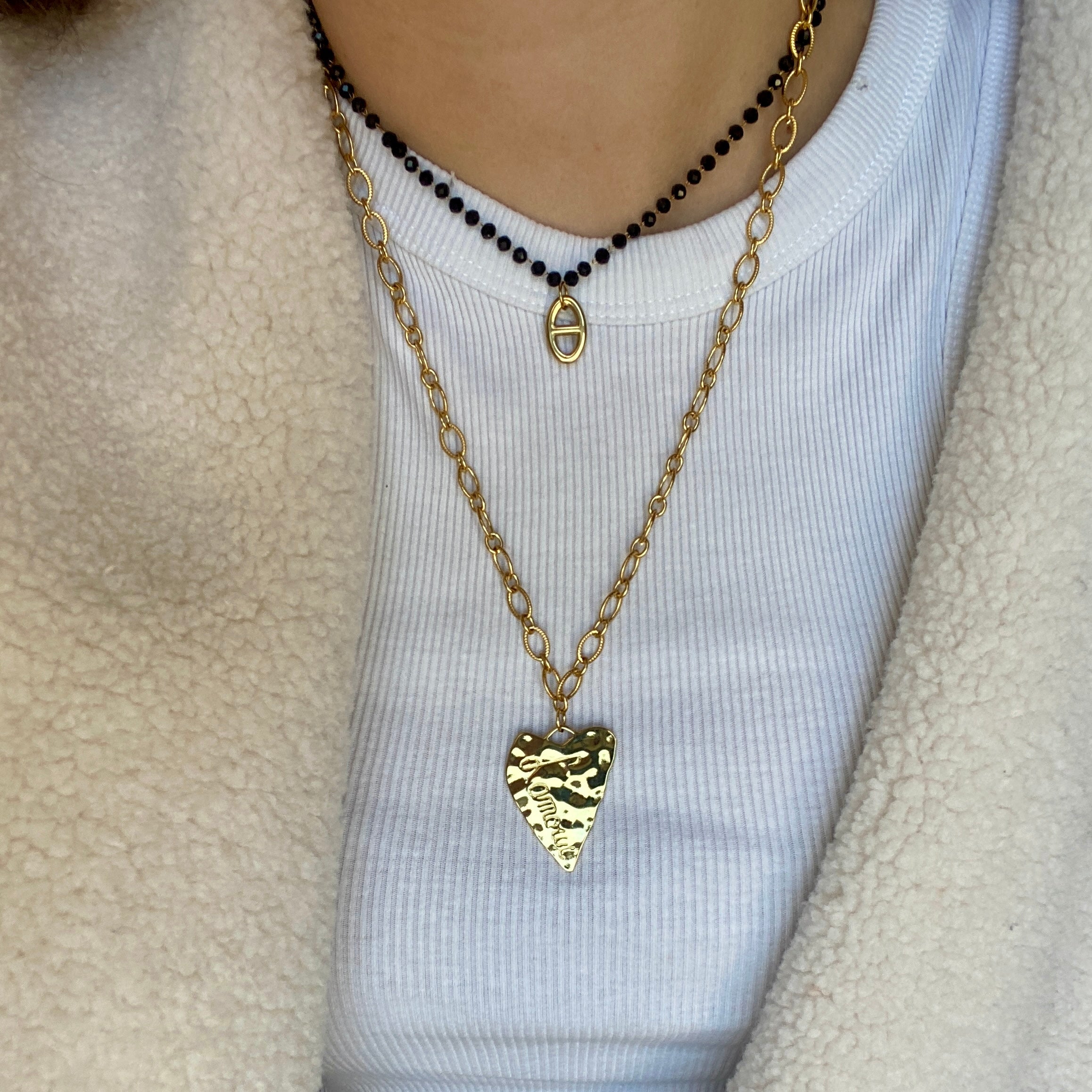 Sautoir Coeur "Iris"