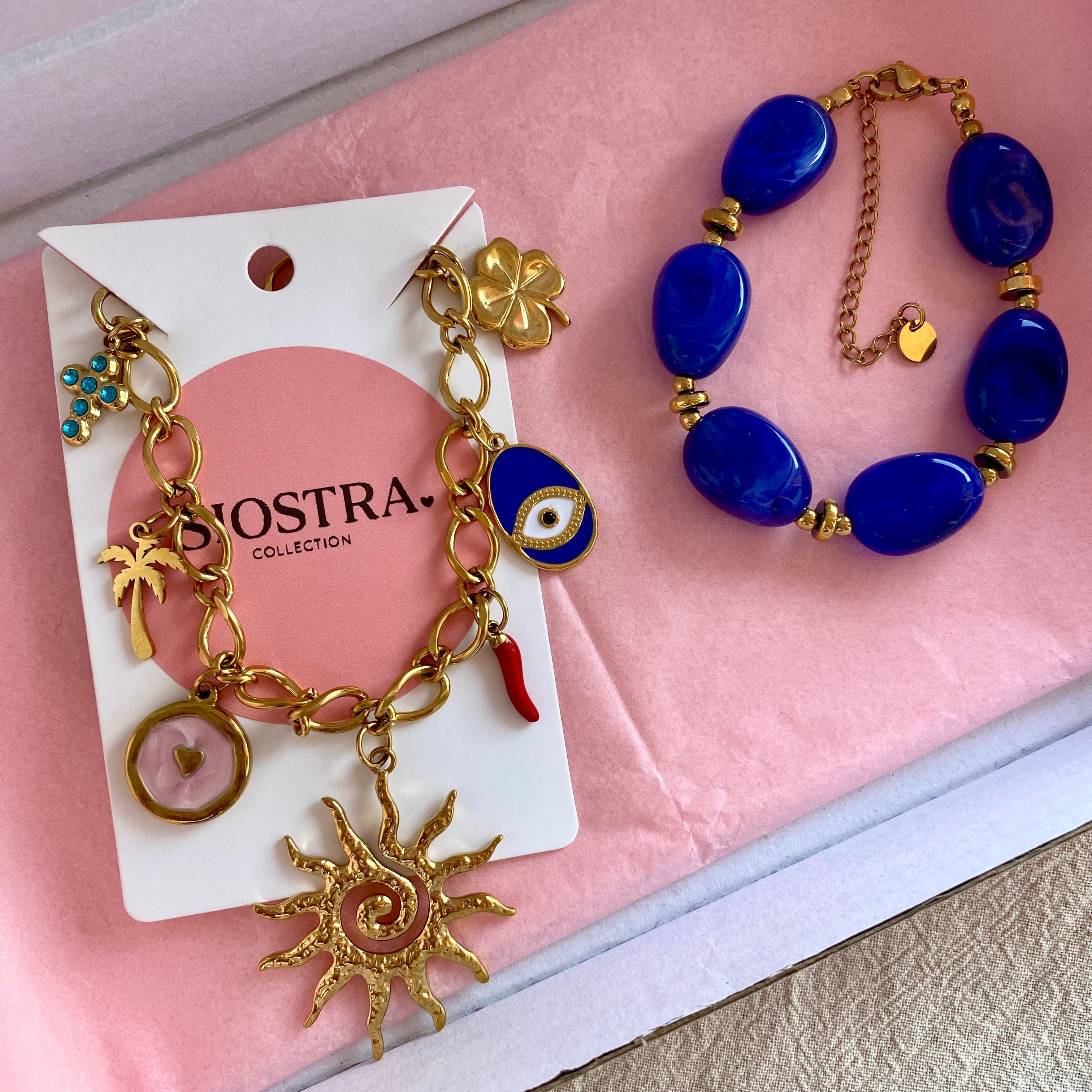 Collier Charms Personnalisé - Doré