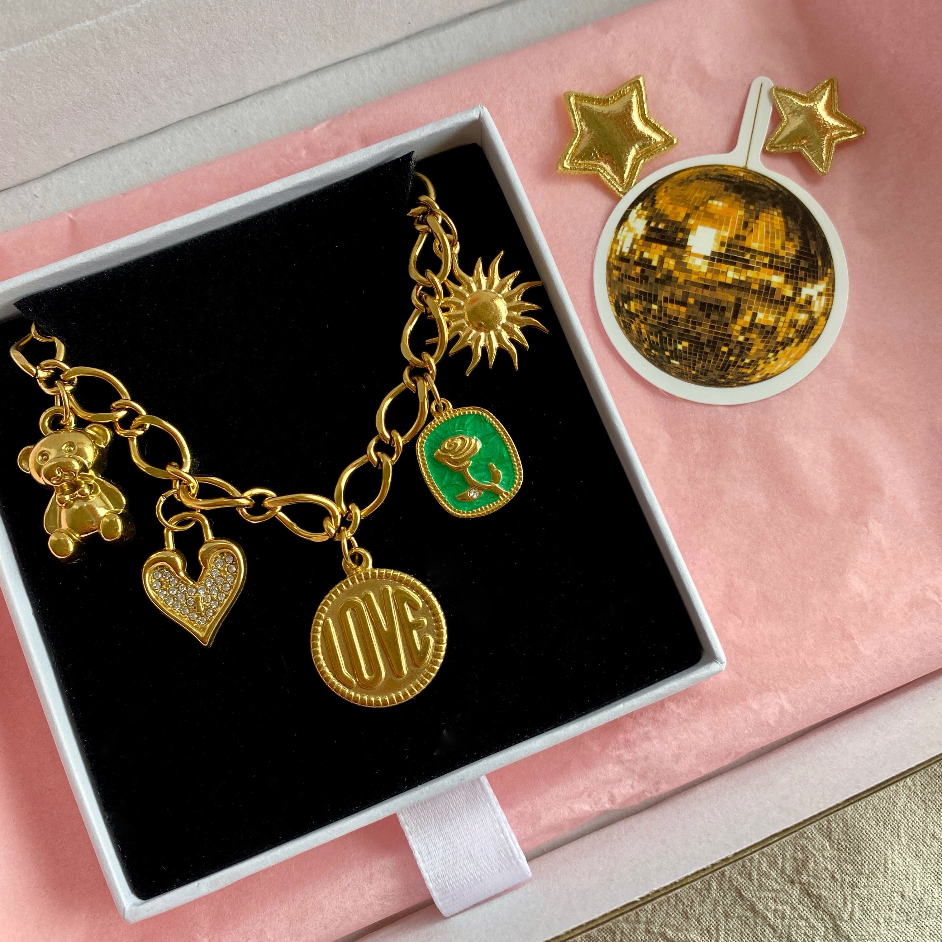 Collier Charms Personnalisé - Doré