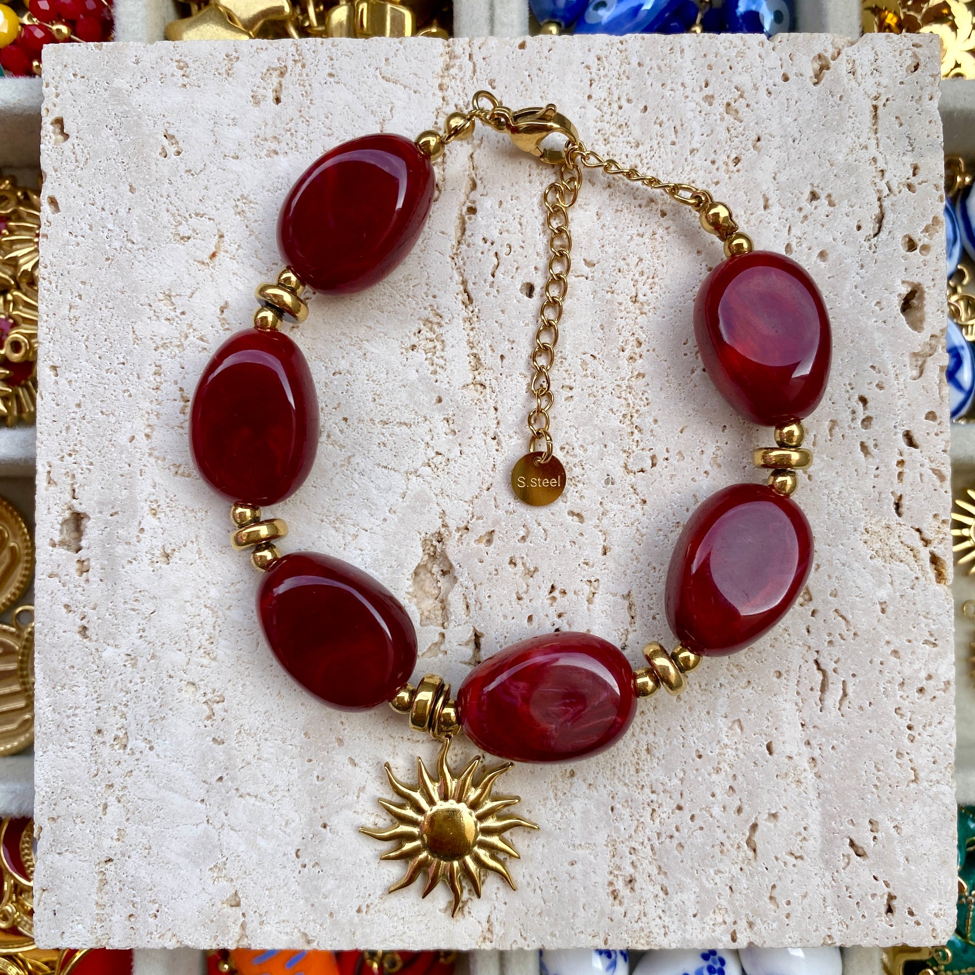 Bracelet Grosses Perles &quot;Gigi&quot; - Personnalisable