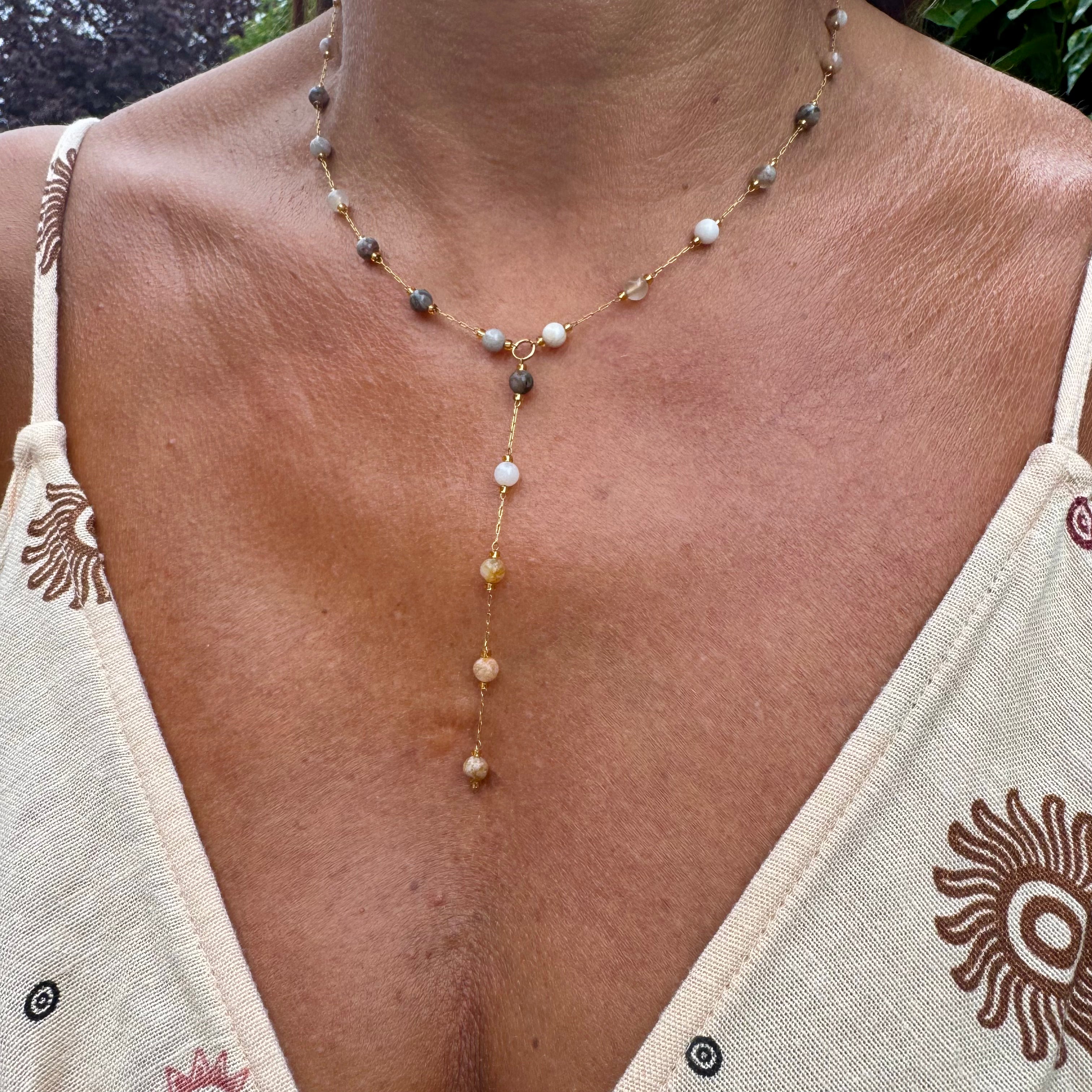 Collier Perles en Y "Ariane"