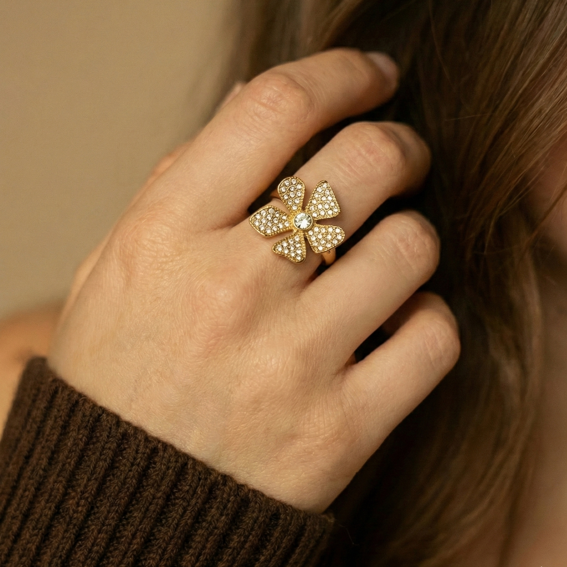 bague fleur charlie