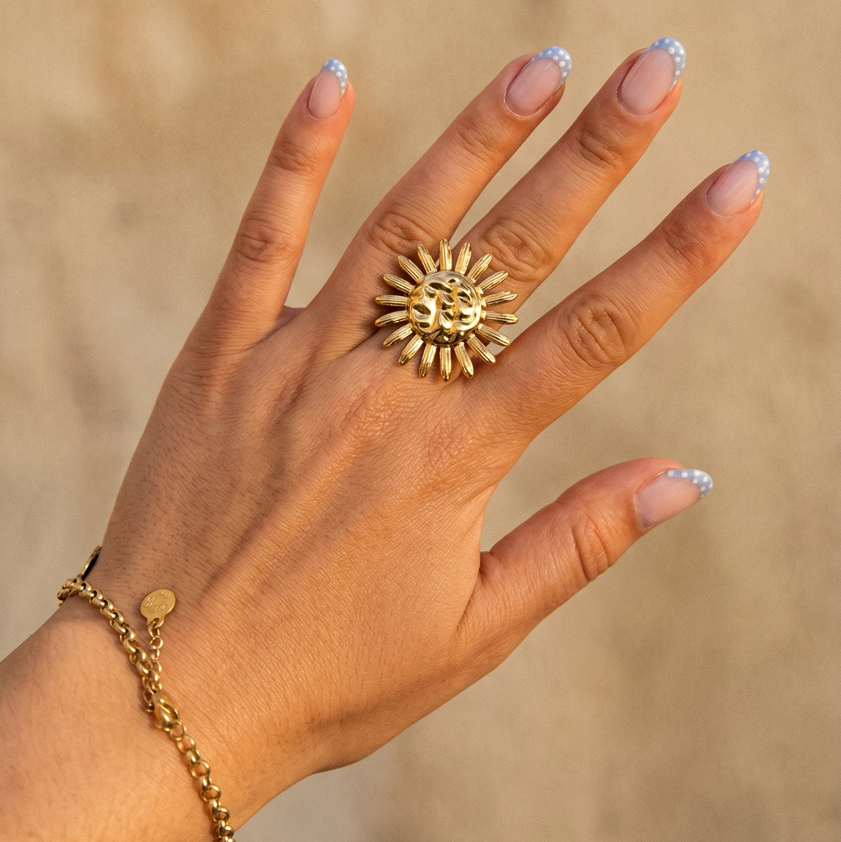 bague fleur hélia