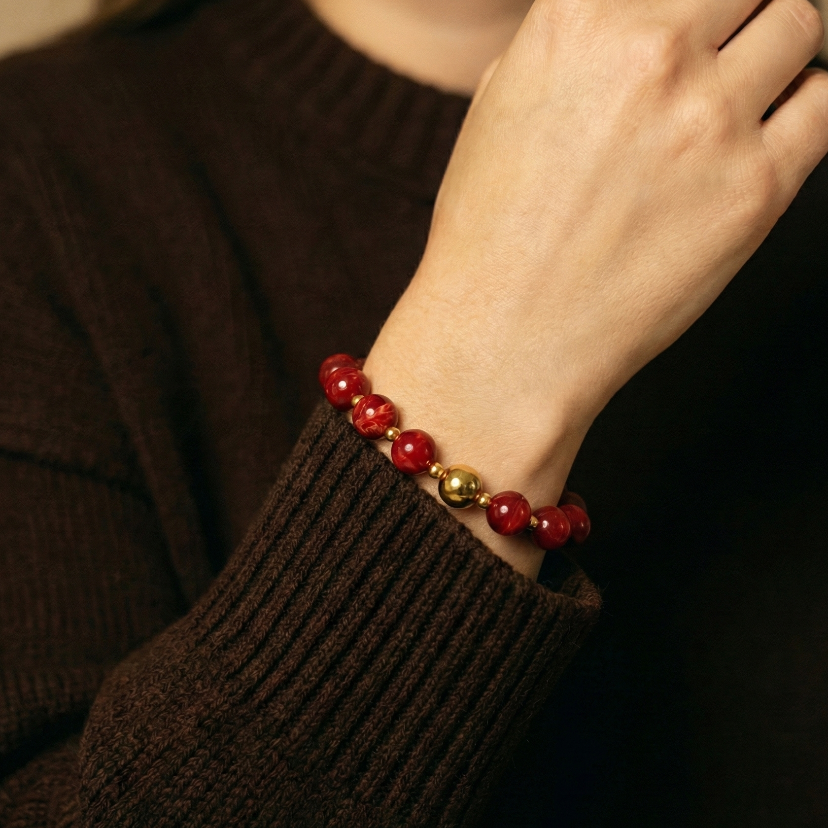 bracelet perles resine 