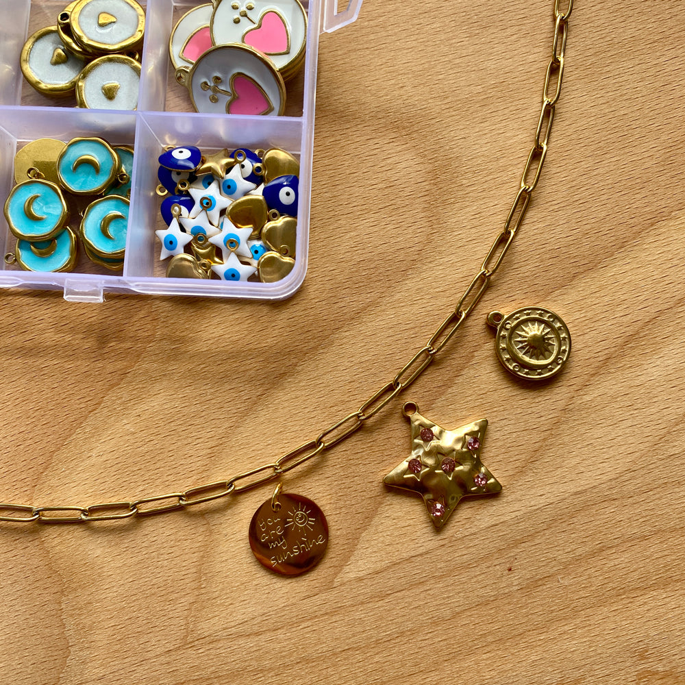 Collier Charms Personnalisé Doré | Siostra Collection