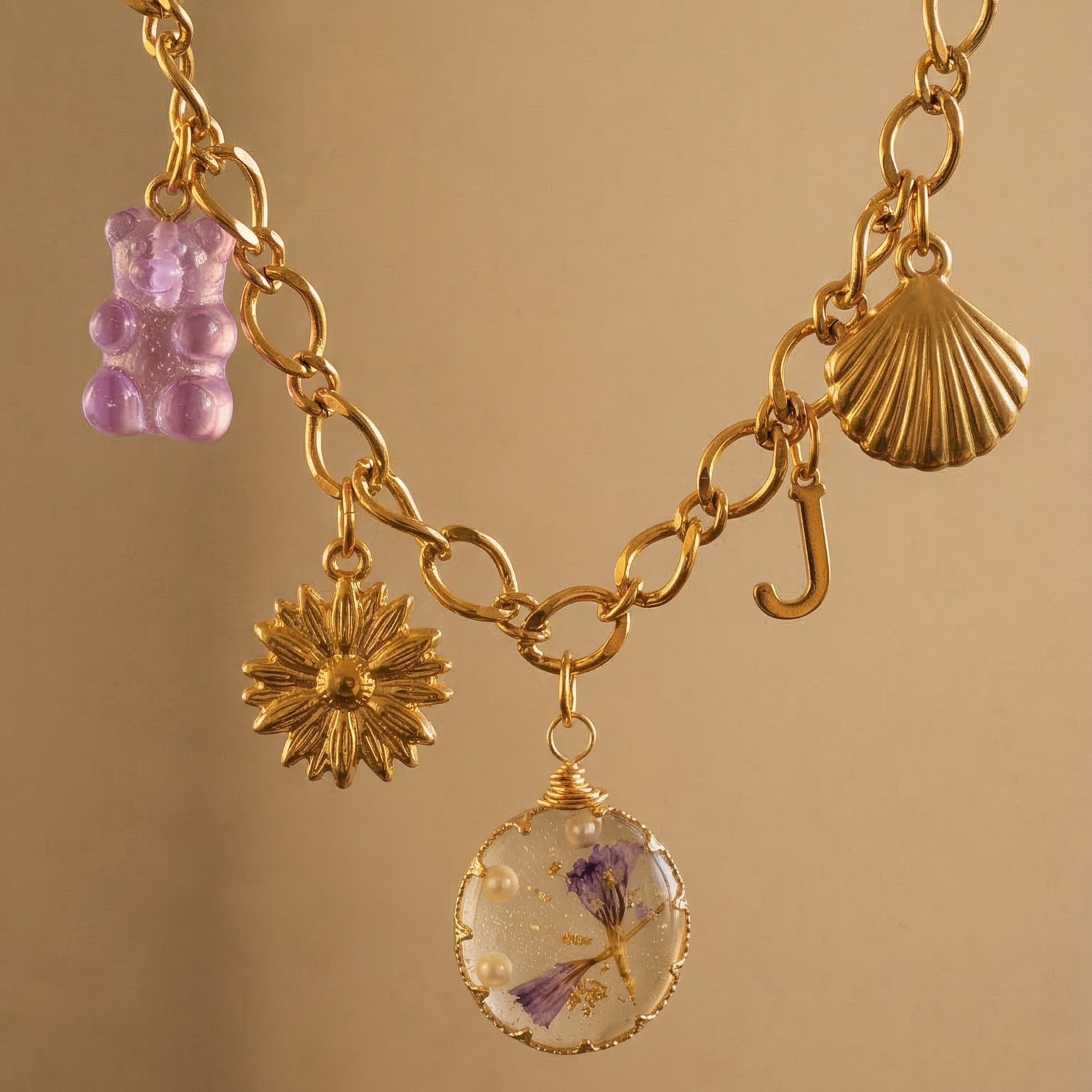 collier charms marine delplace