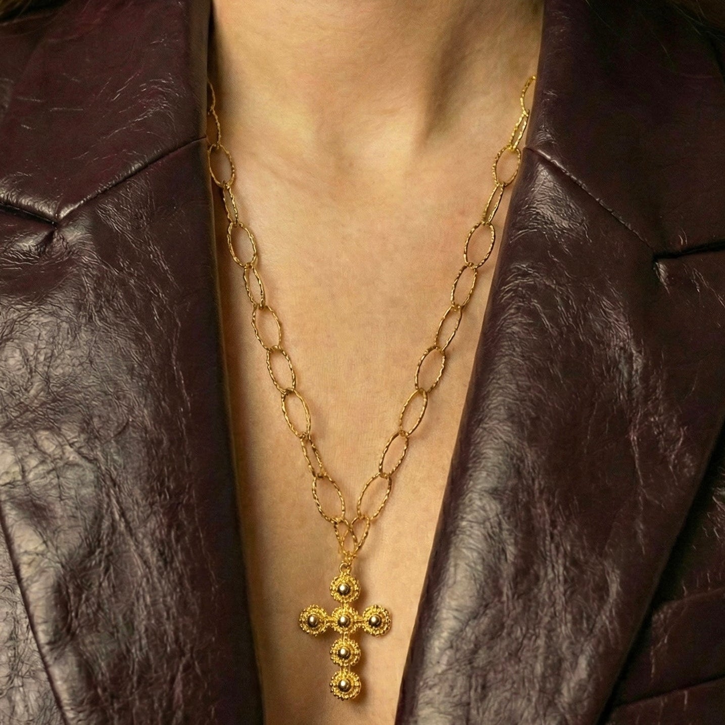 sautoir croix marthe